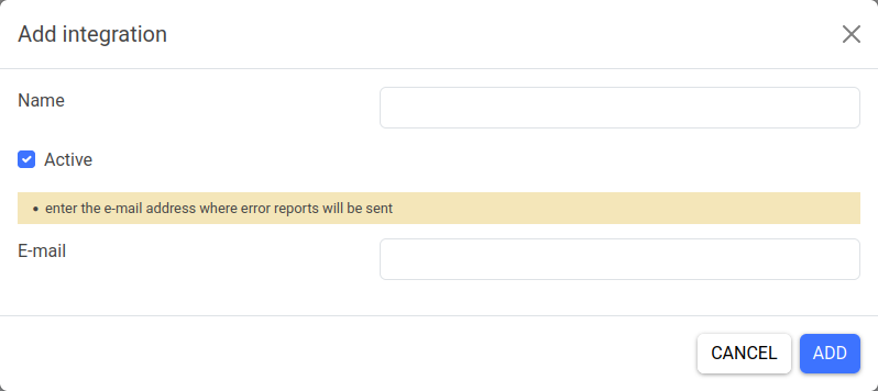 Integration with E-mail